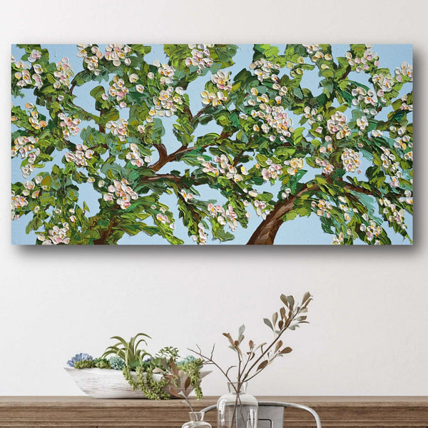 Spring Glow, Acrylics on Canvas, 24"x48"