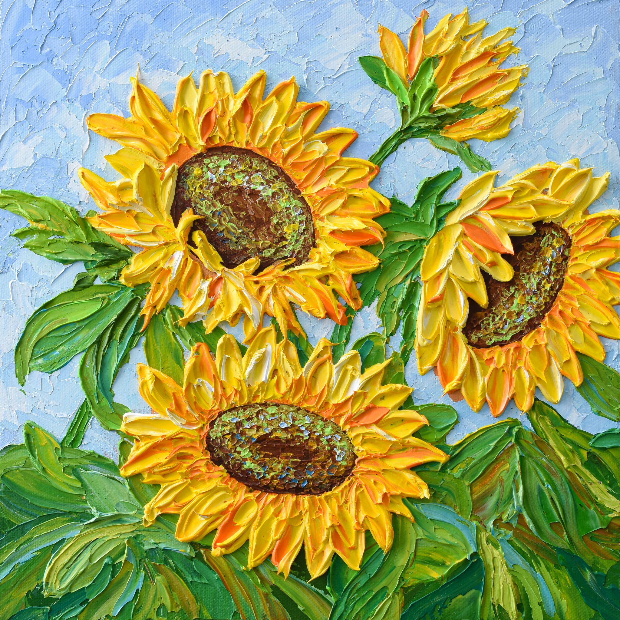 Sunflowers, 12"x12"