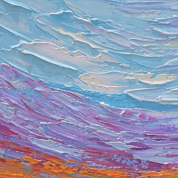 Summer Sunset, Acrylics on Canvas, 30"x30"