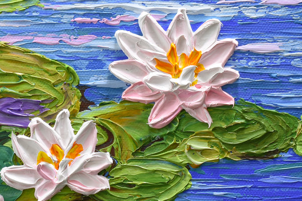 Water Lilies Pond, 12"x12"