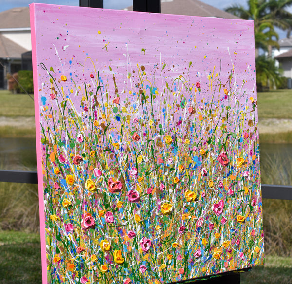 Meadow of Love, Acrylic on Canvas, 24"x24"