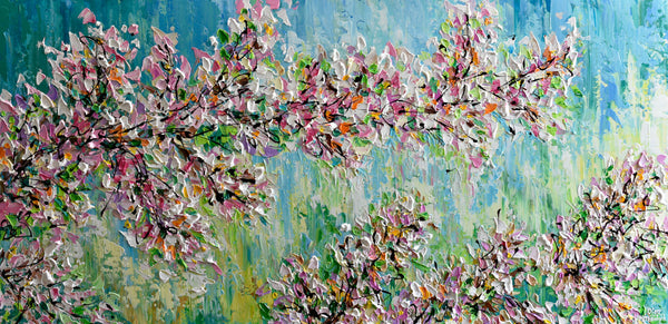 Spring Joy, Acrylic on Canvas, 24"x48"