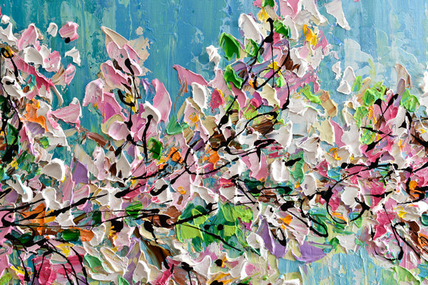 Spring Joy, Acrylic on Canvas, 24"x48"