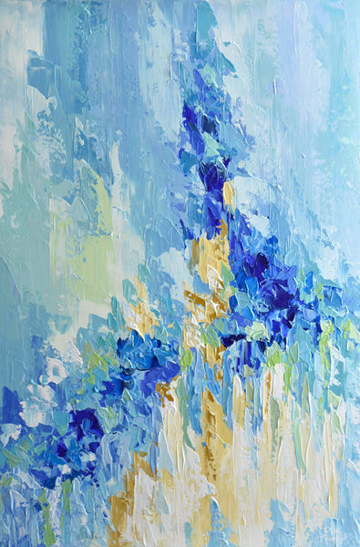 Blue Eternity, Original Painting on Canvas, Acrylic, 24"x36"