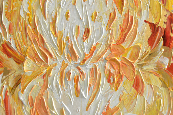 Warm Feelings, Original Palette Knife Painting, Acrylic, 24"x36"