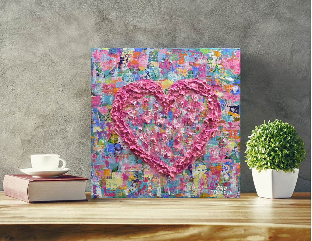 Heavy Texture Paintings, Palette Knife Paniting, Acrylic Painting on C –  Silvia Home Craft