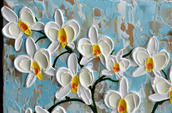 Orchid, Acrylic on Canvas, 12"x12"
