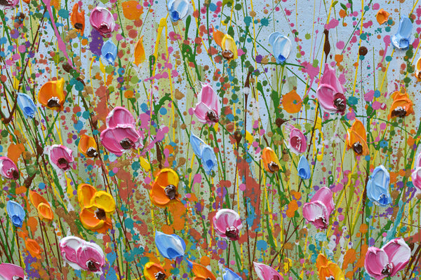 Spring Meadow, Acrylic on Canvas, 20"x20"