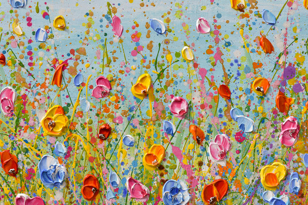 Wildflowers, Acrylic on Canvas, 24"x36"
