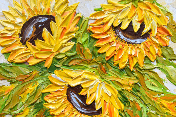 Fall Sunflowers, 12"x12"